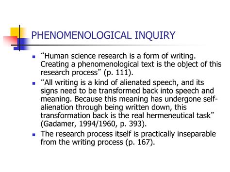 PPT - WHAT IS PHENOMENOLOGICAL RESEARCH? PowerPoint Presentation - ID ...