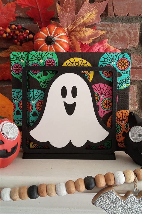 Cute Halloween Napkin Holder Friendly Ghost Halloween Etsy