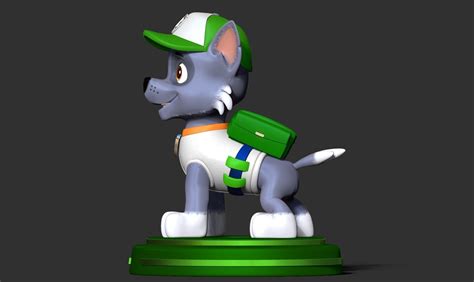 Rocky Paw Patrol Fanart D Model D Printable Cgtrader