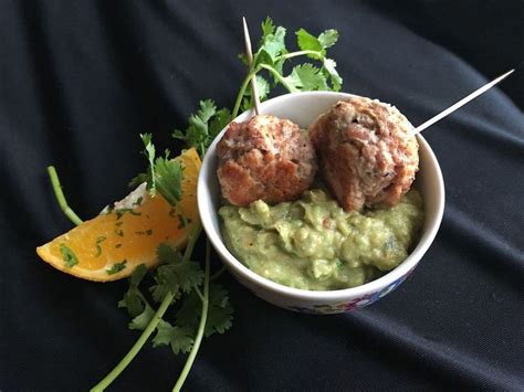 Low Fodmap Naked Meatballs With Citrus Guacamole Recipe