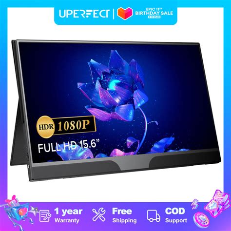 UPERFECT 【Local delivery】UPERFECT 15.6 Inch FHD Monitor HDR 1920X1080 ...