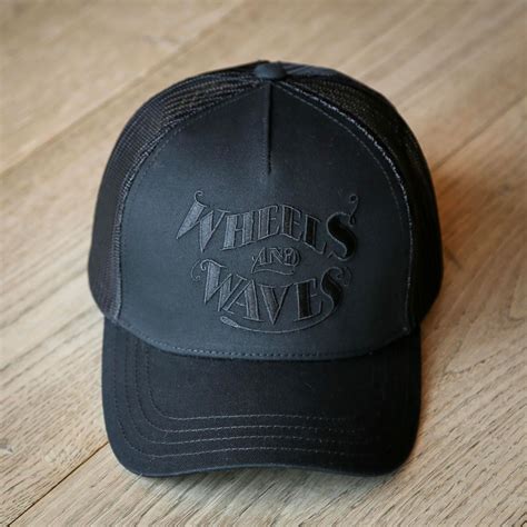 Trucker Cap Nuts Black Wheels And Waves