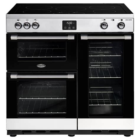 Belling Cookcentre Deluxe 90cm Induction Range Cooker Stainless Steel