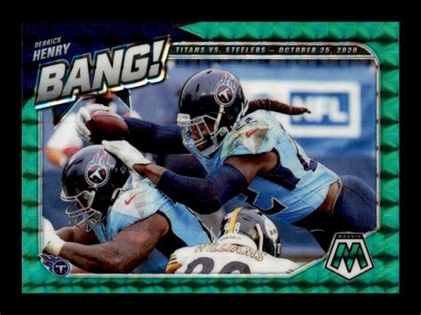 Panini Mosaic Bang Green Mosaic Prizm Derrick Henry B Tennessee