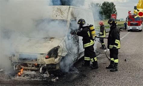 A31 Incendio Di Un Furgone A Barbarano Vicenzareport