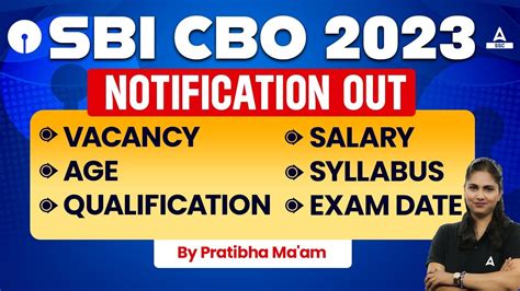 SBI CBO Notification 2023 OUT SBI CBO Vacancy Syllabus