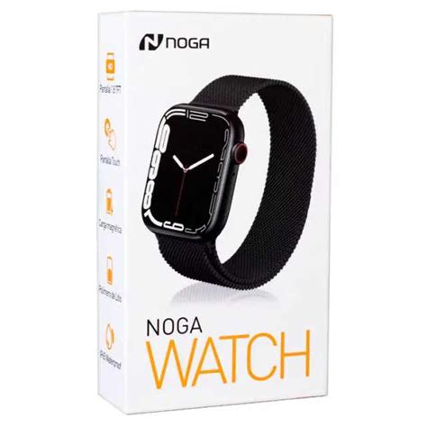 Reloj Smartwatch Noganet Ng Sw Malla Metal Negro Ryr Computacion