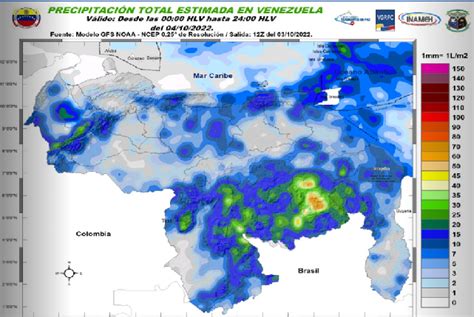 Inameh Lluvias Y Chubascos En Gran Parte De Venezuela