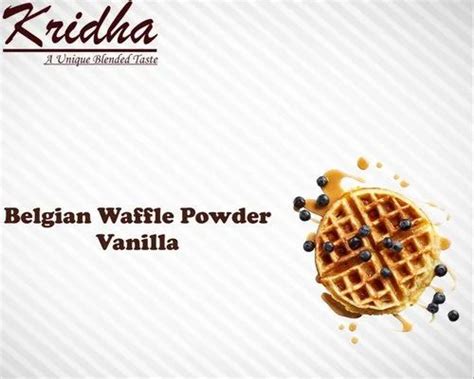 Kridha Vanilla Belgian Waffle Premix Powder Milk Base Packaging Type