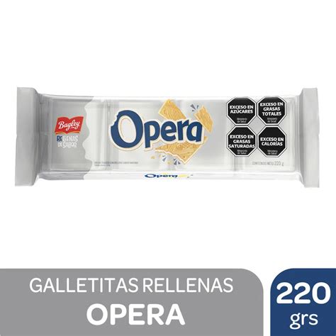 Opera Obleas Dulces Con Relleno Sabor Naranja Agrupadas 220 G