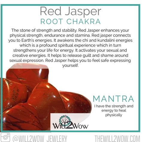 Red Jasper Crystal Meaning And Mantra Spiritual Crystals Chakra