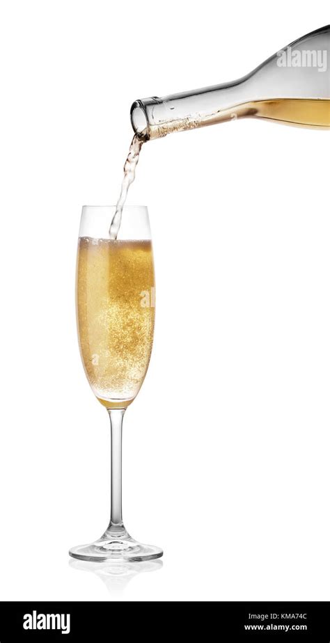 Glass Pouring Bottle Above Pour Party Hi Res Stock Photography And