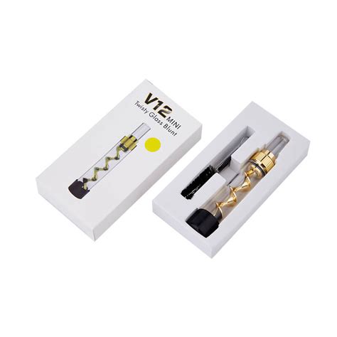 Twisty Glass Blunt V12 Mini Bubbler Kit Vaporizer Pen Glass Pipe Vape Pen For Dry Herb