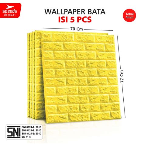 Jual SPEEDS SNI Wallpaper Dinding Roll Wallpaper 3D Wallpaper Foam