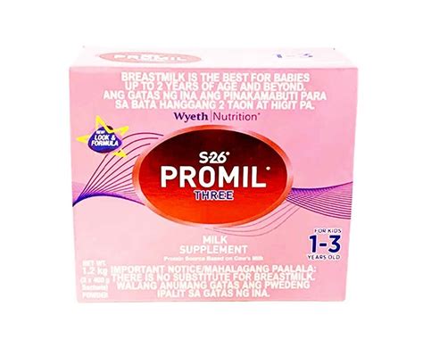 Wyeth Nutrition S 26 Promil Three Milk Supplement For Kids 1 3 Years