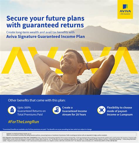 Aviva Signature Guaranteed Income Plan Aviva India