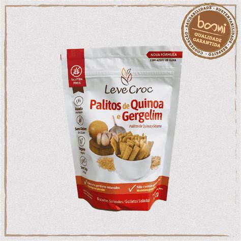 Biscoito Palito Salgado Quinoa E Gergelim Sem Gl Ten Leve Crock G