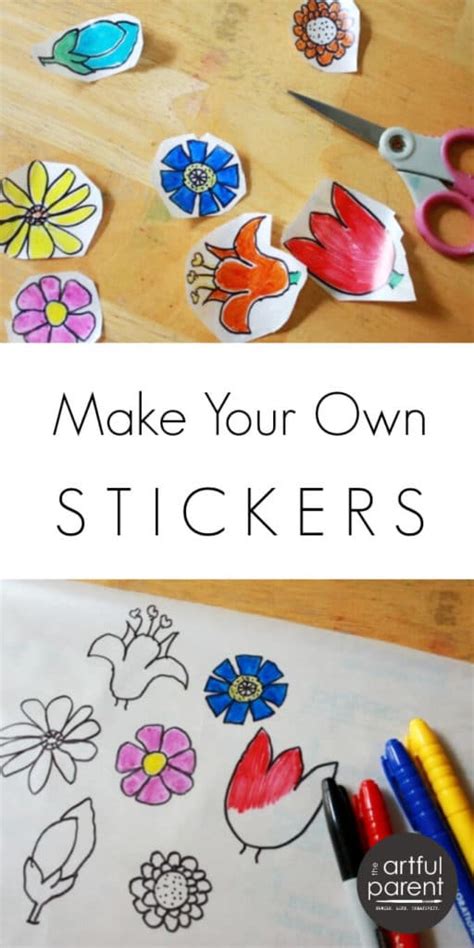 Make Your Own Stickers with Contact Paper