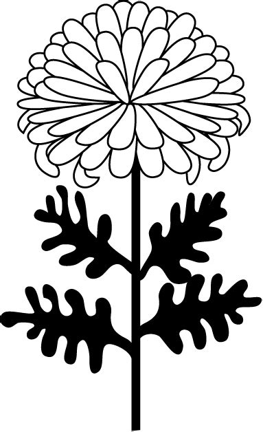 Orange Chrysanthemum Clip Art