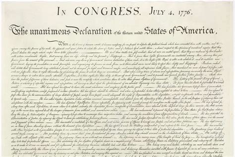 Read The Us Declaration Of Independence Ratified July 4 1776