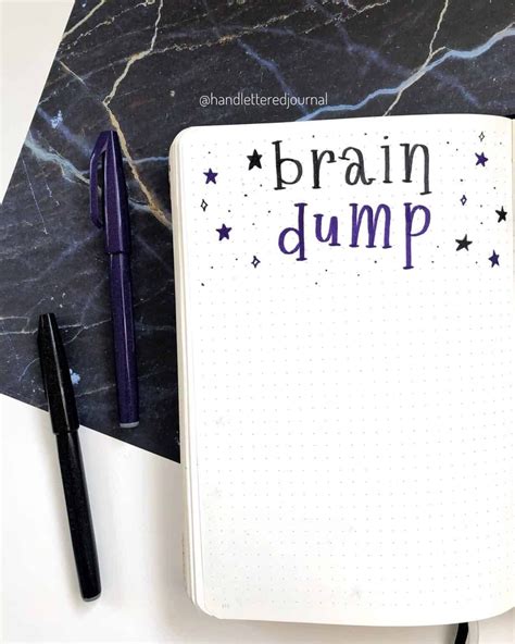 Brain Dump In Your Bullet Journal 55 Inspirational Ideas Bullet