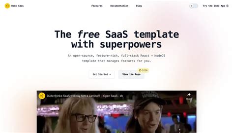 Open Saas React Node Js Saas Starter