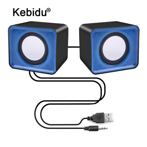 Kebidu Portable Mini USB 2 0 haut parleurs musique stéréo pour