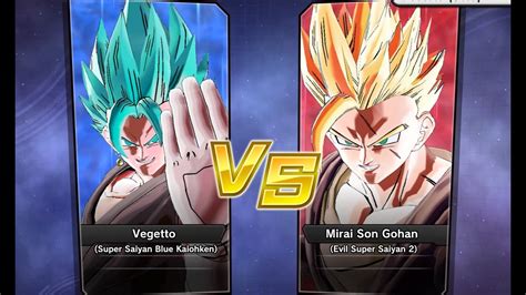 Xenoverse Requested Match Pc Vegetto Dbh Ssjb Kaiohken Vs Mirai