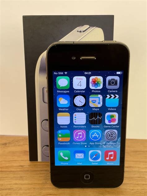 Apple iPhone 4 - Black, 16 GB - Good condition - Band-new - Catawiki