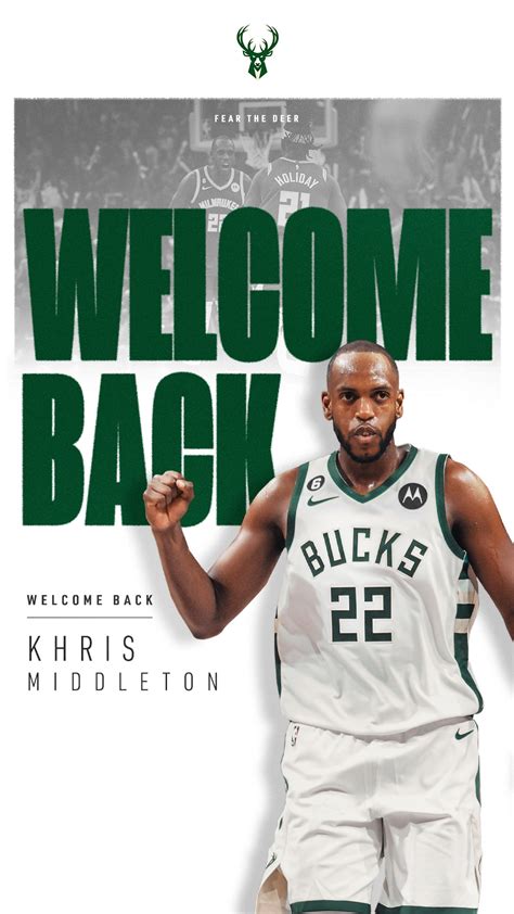 Milwaukee Bucks Re Sign Khris Middleton Nba