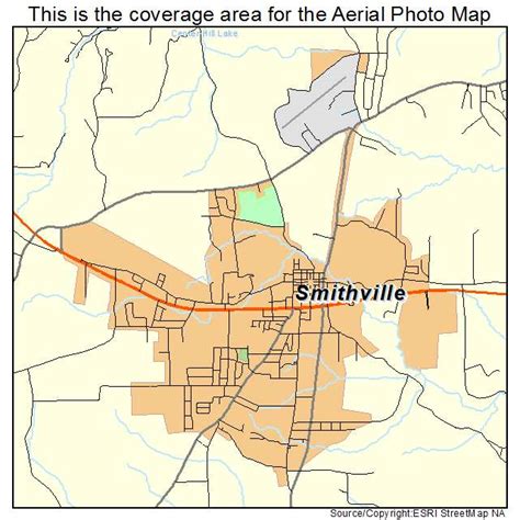 Aerial Photography Map of Smithville, TN Tennessee