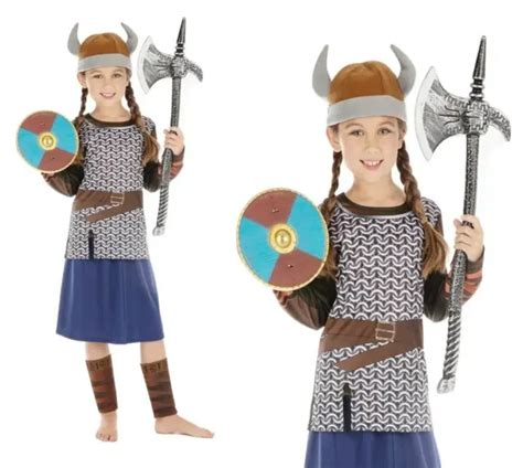 Viking D Guisement Fille Saxon Warrior Enfants Historique Monde Livre