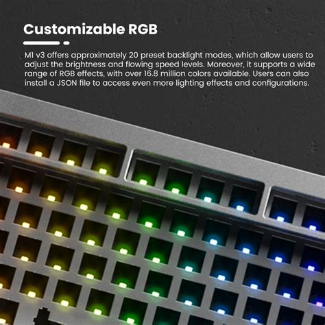 Monsgeek M V Rgb Hot Swappable Wired Qmk Via Mechanical Keyboard Diy Kit With An Upgraded