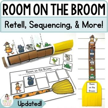 Room on the Broom Sequencing Craft by Hilary Statum - Pencils to Pigtails