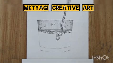 Realistic Water Glass Art How To Make Easy Steup Youtube