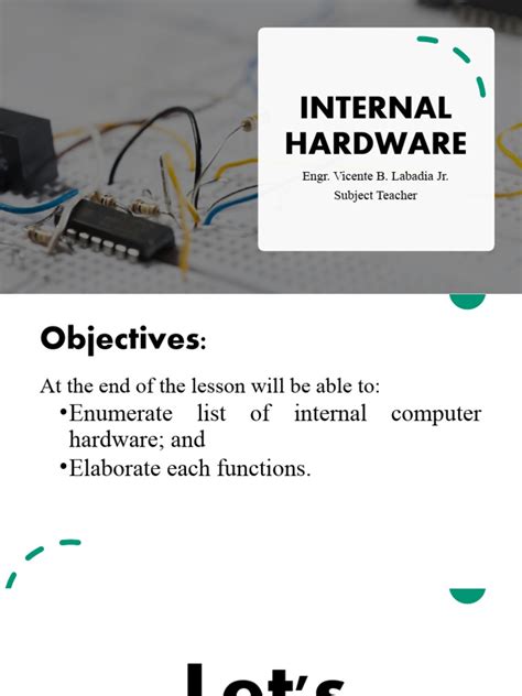 Internal Hardware Pdf Computer Data Storage Computer Hardware