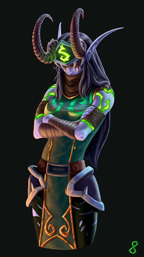 Vaeyara Demon Hunter Art By Ateshiz Rwow