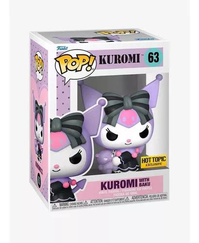 Funko Kuromi Com Baku Hot Topic Exclusive 63 Kuromi Mercadolivre