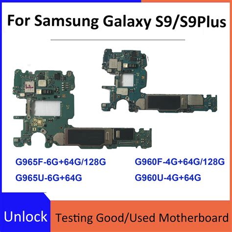 Original 64gb 128gb Mainboard Unlocked For Samsung Galaxy S9 Plus G965fd G965f G965u Motherboard