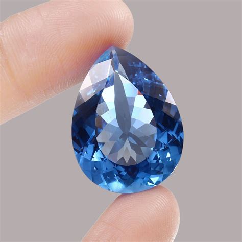 AAA Grade Natural Flawless Ceylon Blue Spinel Pear Cut Loose Gemstone