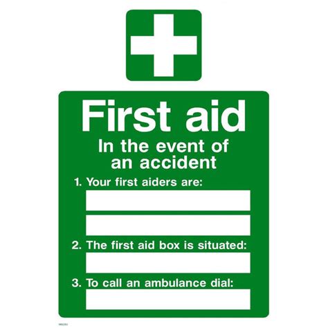 A4 First Aid Sign First Aiders Adhesive First Aid Locker