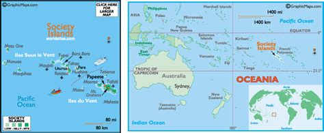 Society Islands Map And Information Map Of Society Islands Facts