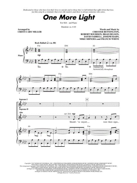 Linkin Park One More Light Sheet Music In Ab Major Download And Print