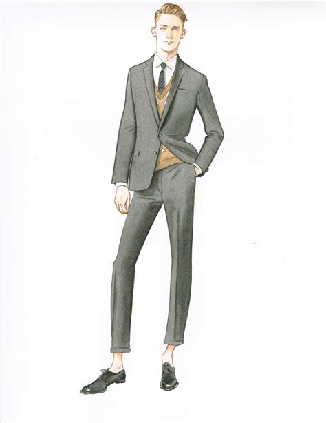 Menswear Illustration By Lamont O Neal Fashion Illustration Sketches