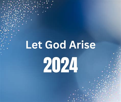 Let God Arise in 2024! - Radius Ministries