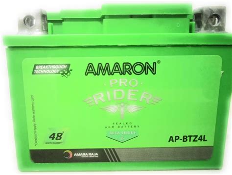 Amaron Pro Bike Rider Beta Abr Pr Apbtz L Two Wheeler Battery Capacity