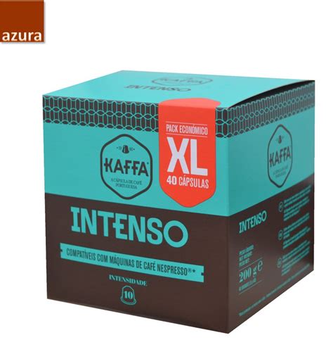 40 Cápsulas café Kaffa Intenso XL Compativel Nespresso Cafés de Portugal