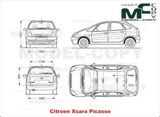 Citroen Xsara Picasso Blueprints Ai Cdr Cdw Dwg Dxf Eps