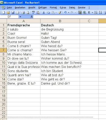 Karteikarten Mit Excel Vereinfacht Lernen Mit Spass Blog