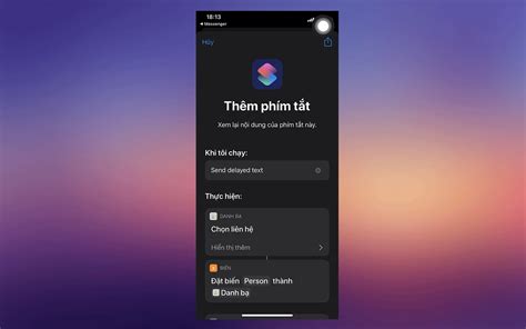 Hướng dẫn cách hẹn giờ gửi tin nhắn với Siri Shortcuts